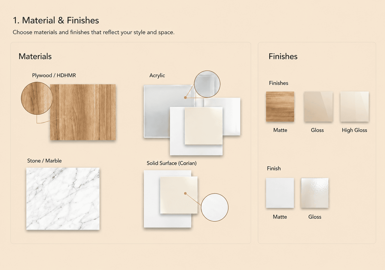 Material & Finishes